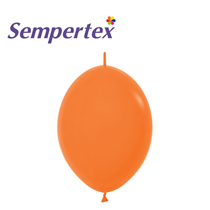 Sempertex Fashion Orange 12" Link-O-Loon Latex Balloons 50pk