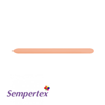 Sempertex 360 Fashion Peach Blush Modelling Balloons 50pk