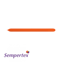 Sempertex 360 Fashion Orange Modelling Balloons 50pk