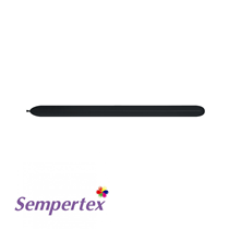 Sempertex 360 Fashion Black Modelling Balloons 50pk