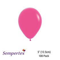 Sempertex Fashion Fuchsia 5" Latex Balloons 100pk