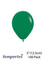 Sempertex Forest Green 5" Latex Balloons 100pk