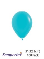 Sempertex 5" Caribbean Blue Latex Balloons 100pk