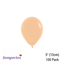 Sempertex Peach 5 inch latex balloons