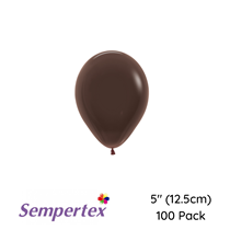 Sempertex 5 inch chocolate latex balloons