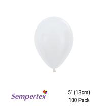 Sempertex Solid Satin Pearl 5" Latex Balloons 100pk