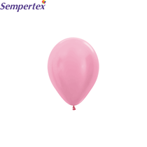 Sempertex Satin Pink 5" Latex Balloons 100pk