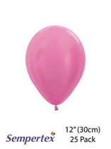 Sempertex Satin Fuchsia 12" Latex Balloons 25pk