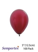 Sempertex Metallic Burgundy 5" Latex Balloons 100pk