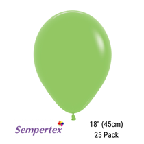 Sempertex Fashion Lime 18" Latex Balloons 25pk