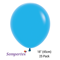 Sempertex Fashion Blue 18" Latex Balloons 25pk