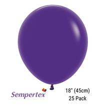 Sempertex Fashion Violet 18" Latex Balloons 25pk