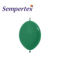 Sempertex Forest Green 6" Link-O-Loon Latex Balloons 50pk