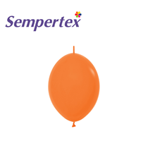 Sempertex Fashion Orange 6" Link-O-Loon Latex Balloons 50pk