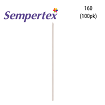 Sempertex Satin Silver 160 Modelling Latex Balloons 100pk