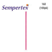 Sempertex Metallic Fuchsia 160 Modelling Latex Balloons 100pk