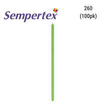 Sempertex Fashion Lime Green 260 Modelling Latex Balloons 100pk