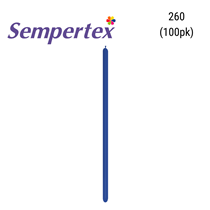 Sempertex Fashion Royal Blue 260 Modelling Latex Balloons 100pk