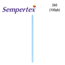 Sempertex Fashion Blue 260 Modelling Latex Balloons 100pk