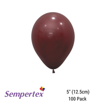 Sempertex Fashion Merlot 5" Latex Balloons 100pk