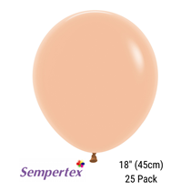 Sempertex Peach Blush 18" Latex Balloons 25pk