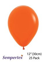Sempertex Orange 12" Latex Balloons 25pk