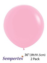Sempertex Pink 36" Latex Balloons 2pk