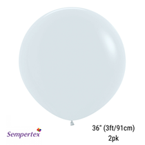Sempertex 36 inch giant white plain latex balloons