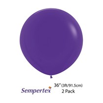Sempertex Violet 36" Latex Balloons 2pk