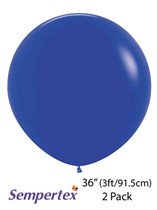 Sempertex 36 " Royal Blue Latex Balloons 2pk