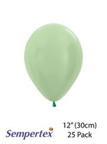 Sempertex Satin Green 12" Latex Balloons 25pk