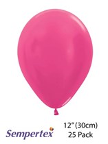 Sempertex Metallic Fuchsia 12" Latex Balloons 25pk