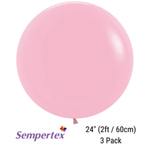 Sempertex Fashion Pink 24" Latex Balloons 3pk