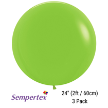 Sempertex Fashion Lime Green 24" Latex Balloons 3pk