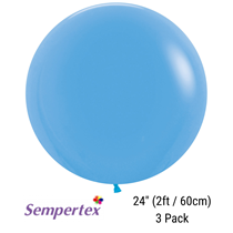 Sempertex Fashion Blue 24" Latex Balloons 3pk
