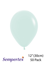 Sempertex Pastel Matte Green 12" Latex Balloons 50pk