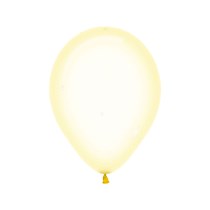 Sempertex Crystal Clear Yellow 5" Latex Balloons 100pk