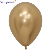 Sempertex Reflex Gold 12" Latex Balloons 50pk