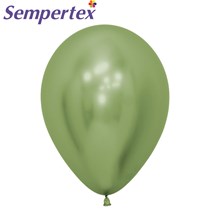 Sempertex Reflex Lime Green 12" Latex Balloons 50pk