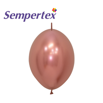 Sempertex Reflex Rose Gold 12" Link-O-Loon Latex Balloons 50pk