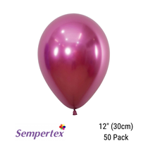 Sempertex Reflex Fuchsia 12" Latex Balloons 50pk