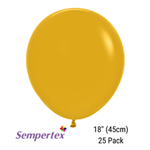 Sempertex Mustard 18" Latex Balloons 25pk