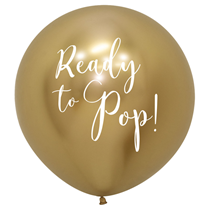 Sempertex Reflex Ready To Pop Gold 24" Latex Balloon