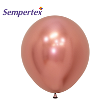 Sempertex Reflex Rose Gold 18" Latex Balloons 15pk