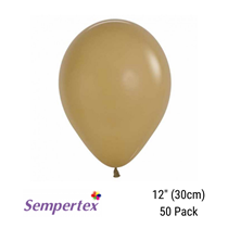 Sempertex Latte 12" Latex Balloons 50pk