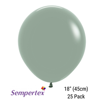 Sempertex Pastel Dusk Laurel Green 18" Latex Balloons 25pk