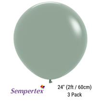 Sempertex Pastel Dusk Laurel Green 24" Latex Baloons 3pk