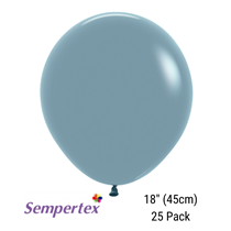 Sempertex Pastel Dusk Blue 18" Latex Balloons 25pk