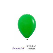 Sempertex Fashion Shamrock Green 5" Latex Balloons 100pk