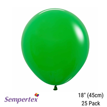 empertex Fashion Shamrock Green 18" Latex Balloons 25pk